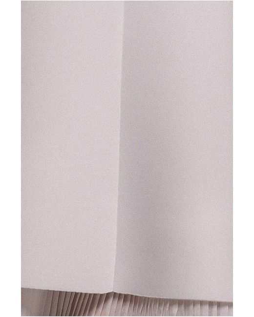 Goddiva Gray Organza Frill Bow Back Halter Mini Dress