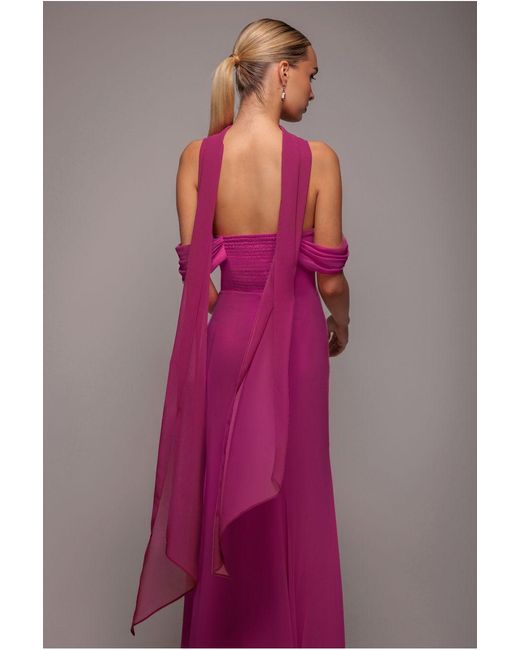 Goddiva Red Chiffon Scarf
