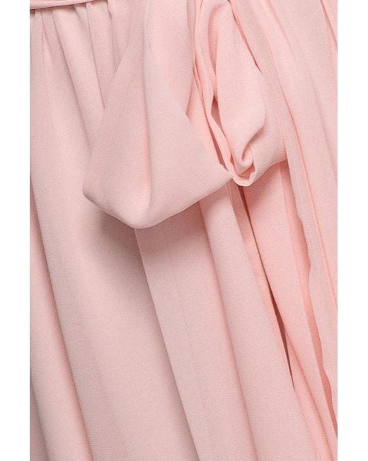 Goddiva Pink Flutter Sleeve Wrap Mini Dress With Elasticated Waist