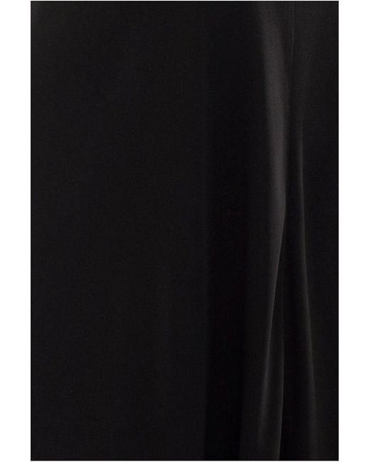 Goddiva Black Jersey Lining Maxi Skirt