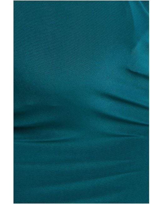 Goddiva Blue Maternity Batwing Sleeve Midi Dress