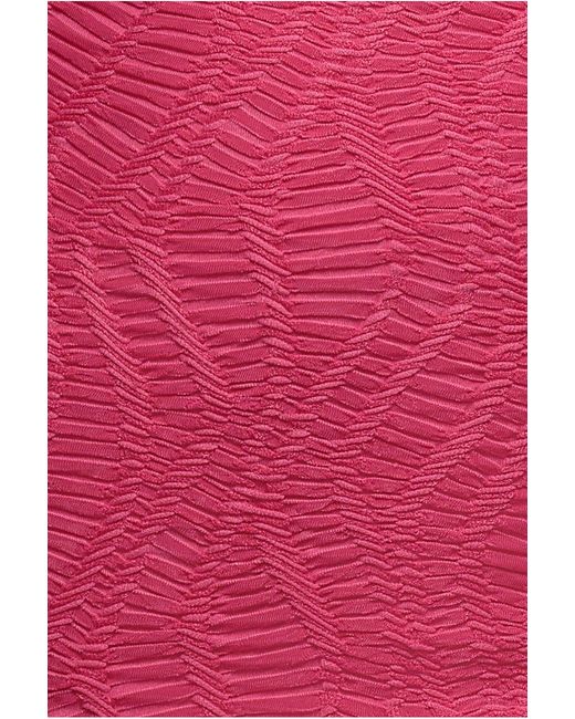 Goddiva Pink Front Knot Twist Midi Dress