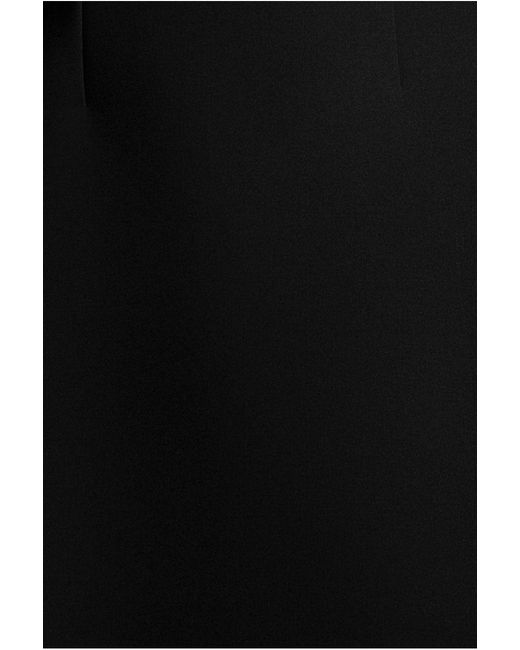 Goddiva Black Boatneck Open Back Scuba Mini Dress
