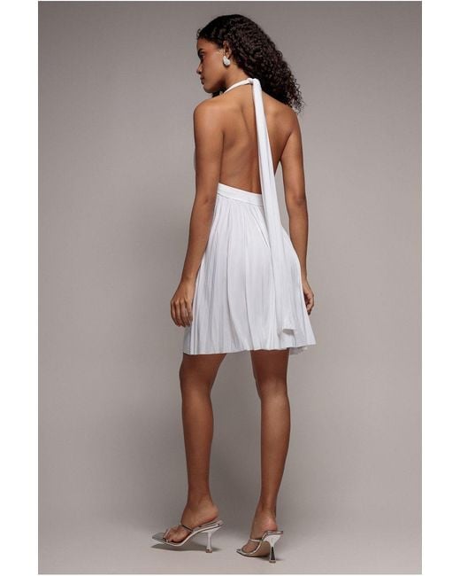Goddiva Gray Soft Touch Multiway Skater Mini Dress