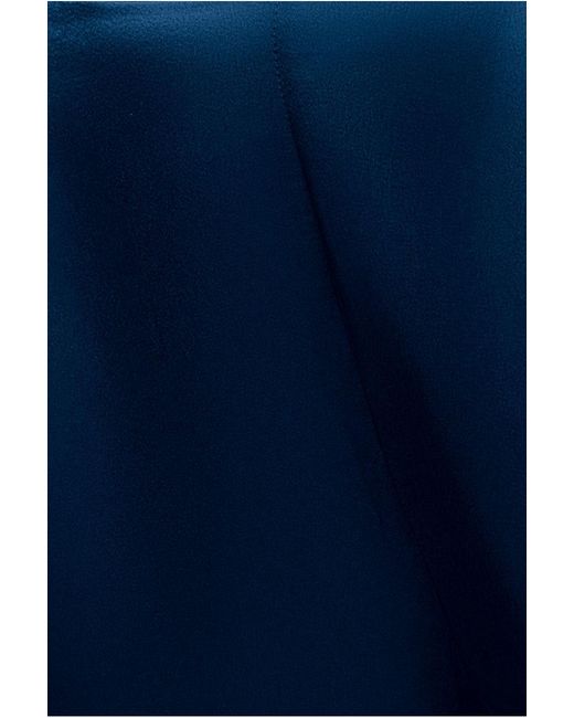 Goddiva Blue Cut Out Satin Jumpsuit