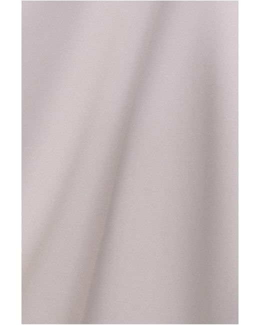 Goddiva Gray Cap Sleeve Skater High Low Midi Dress
