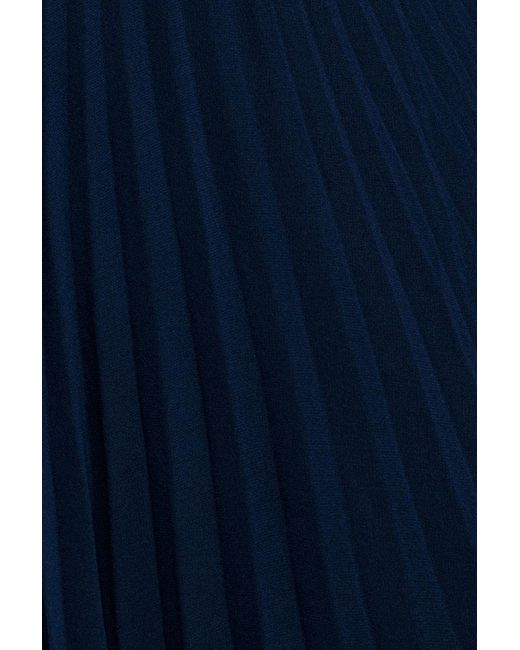 Goddiva Women's Blue Balloon Sleeve Chiffon Maxi Dress - ice4pros.com.br