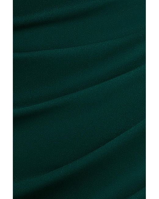 Goddiva Green One Shoulder Evening Maxi Dress