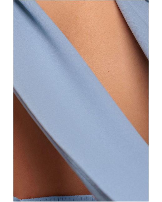 Goddiva Blue Chiffon Scarf