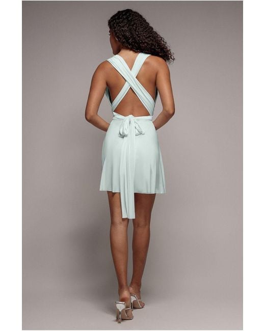 Goddiva Multicolor Multiway Mini Dress