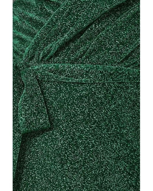 Goddiva Green Wrap Style Spaghetti Strap Maxi With Split