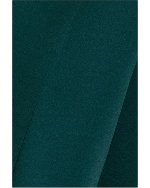 Goddiva Green Cap Sleeve Plunging V Neckline A Line Midi Dress
