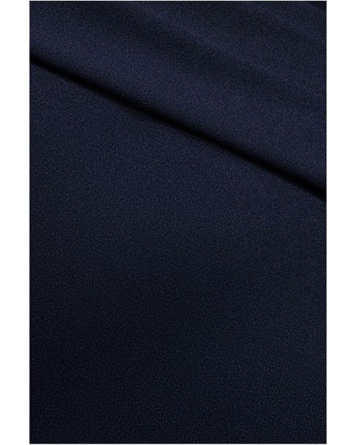 Goddiva Blue Sash One Shoulder Bardot Maxi Dress