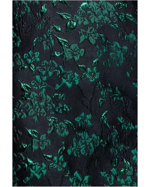 Goddiva Multicolor Lace Up Jacquard Mini Dress With Organza Wings