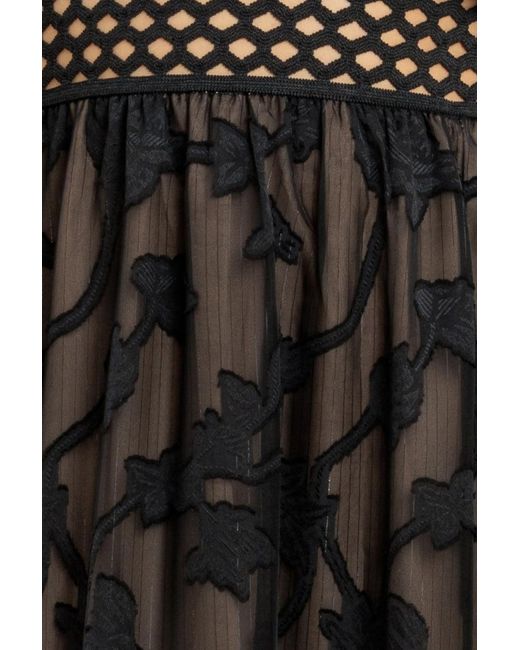 Goddiva Green Jacquard Lurex Burnout Front Split Maxi Dress