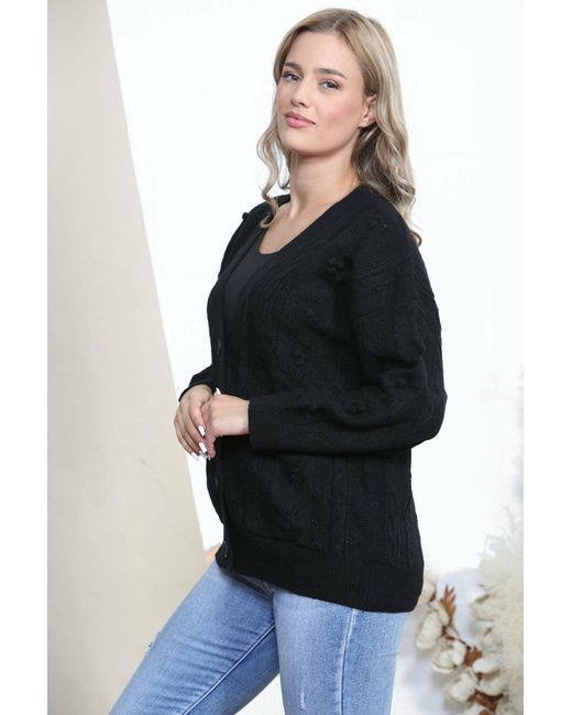 Lucy Sparks Warm Button Up Cardigan in 