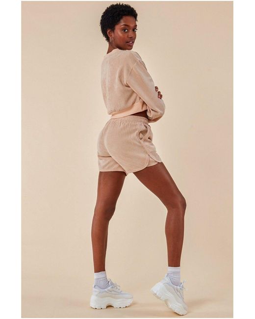 Cosmochic Natural Oversized Cropped Jumper & Short Set