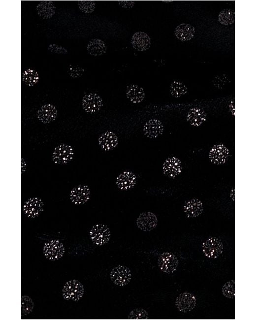 Goddiva Black Glitter Velvet Cowl Neck Sheath Midi Dress