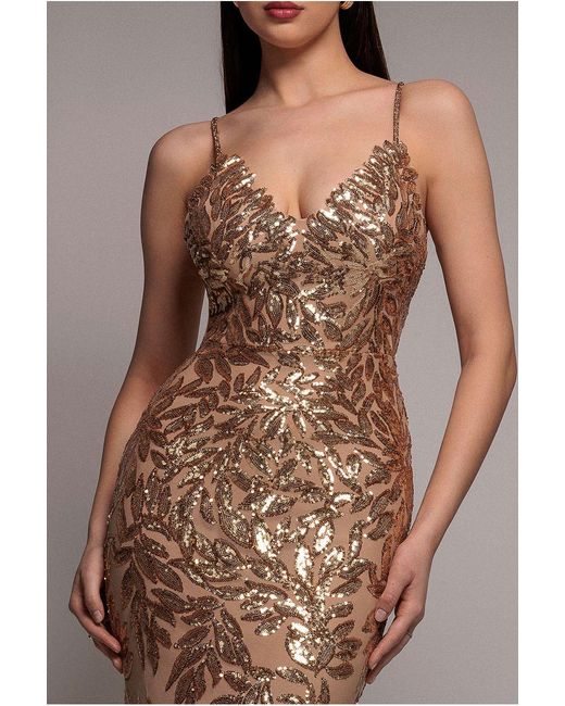 Goddiva Pink Diamante Strap Sequin Maxi Evening Dress