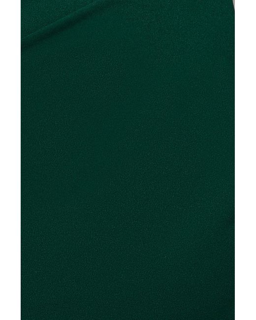 Goddiva Green Flutter Sleeve Wrap Midi Dress