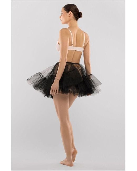 Goddiva Black Tulle Lining Mini Skirt