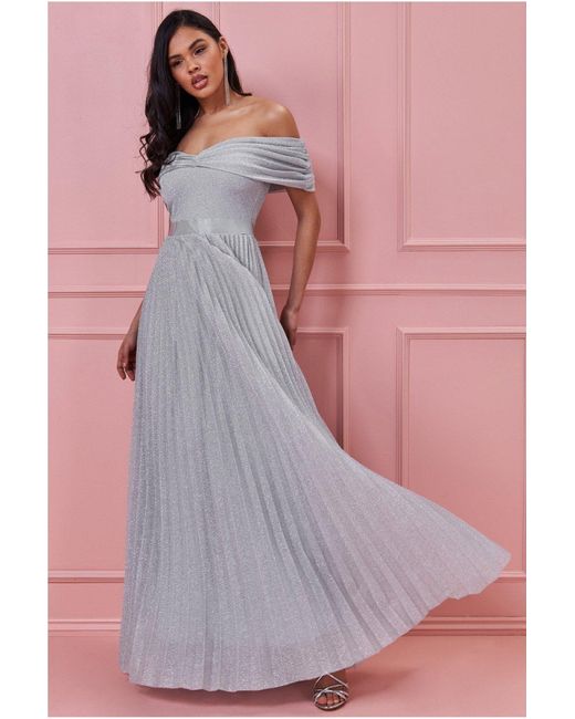 pleated skirt wedding dress