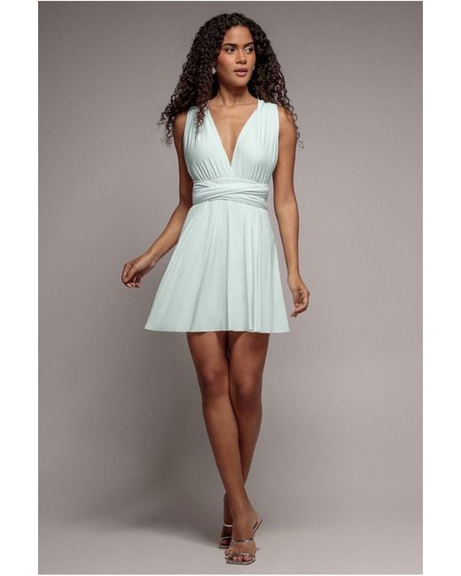 Goddiva Multicolor Multiway Mini Dress