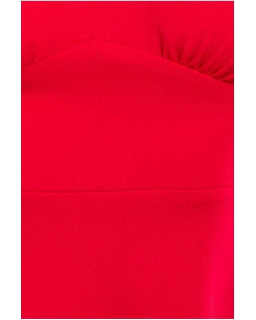 Goddiva Pink Flared Sleeve Midi Dress
