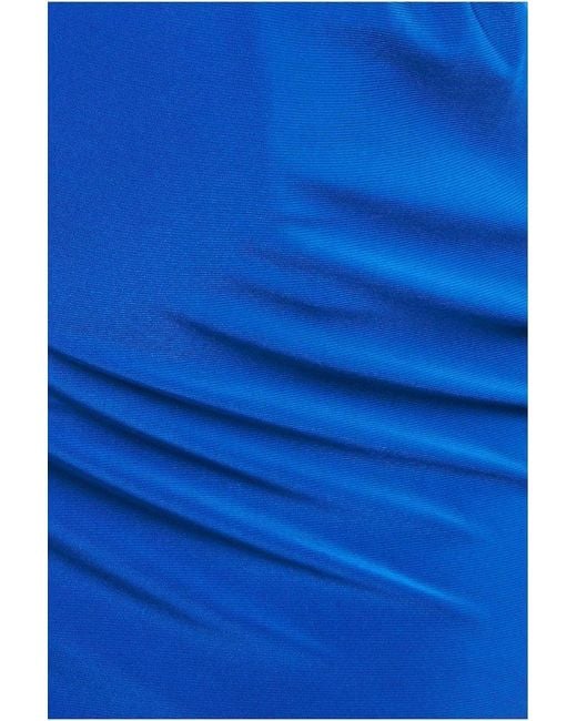 Goddiva Blue Maternity Batwing Sleeve Midi Dress