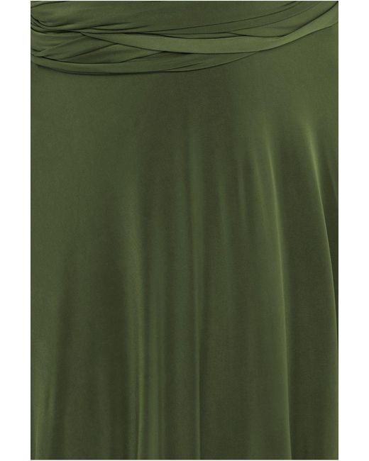 Goddiva Green Multiway Tie Up Maxi Dress