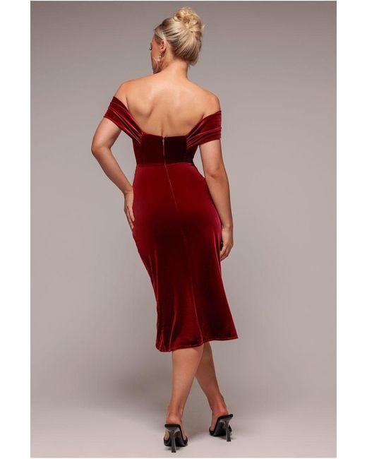 goddiva draped shoulder velvet corset maxi dress reviews Midi in Red Color:Orchid Mist SCHL003023_PAT_XL A Line Deep V-Neck Formal dress The combination of scuba