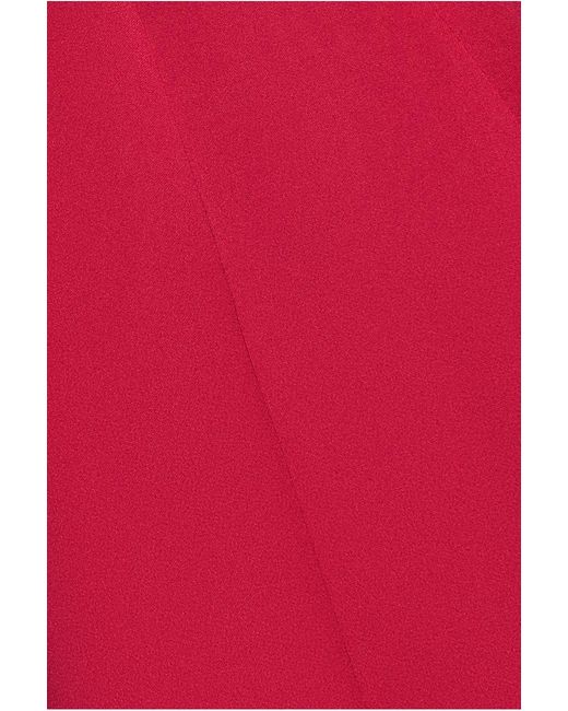 Goddiva Red Cap Sleeve Plunging V-Neckline A-Line Midi Dress