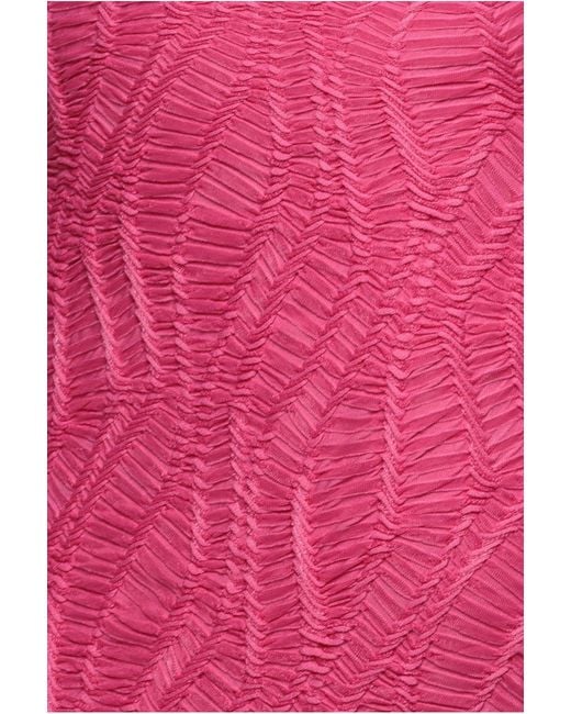 Goddiva Pink Front Knot Twist Maxi Dress