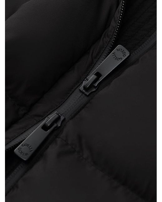 GOELIA Blue Hooded Goose Down Jacket