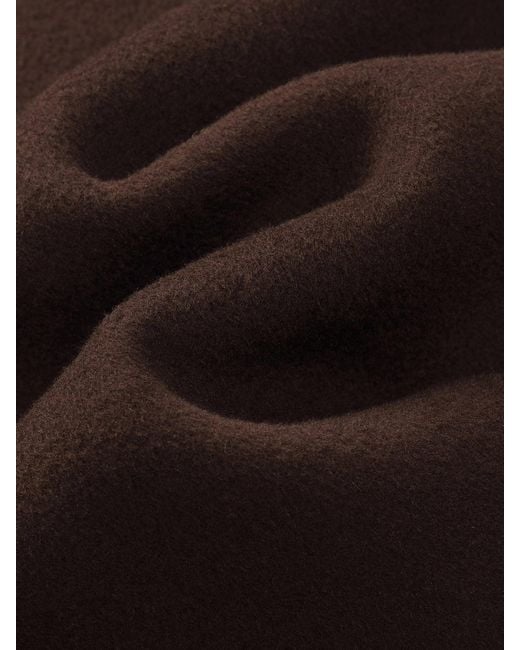 GOELIA Multicolor 100% Wool Double-Faced Wrap Overcoat