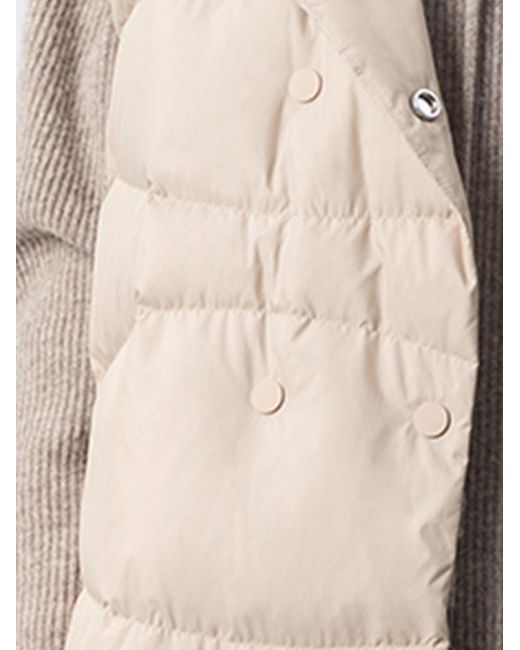 GOELIA White Double-Breasted Goose Down Garment Vest