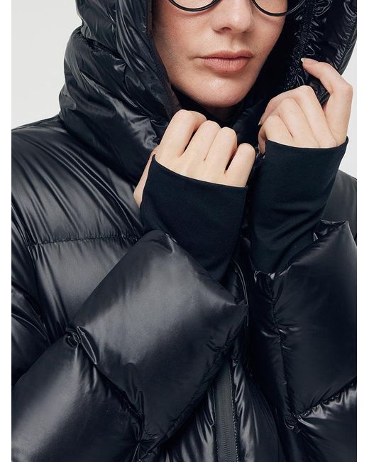 GOELIA Blue Windproof Warm Hooded Goose Down Jacket