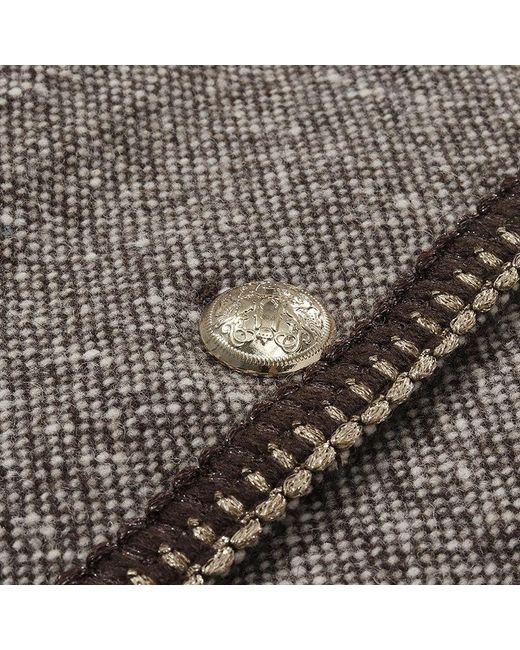 GOELIA Gray Wool Single-Breasted Jacket