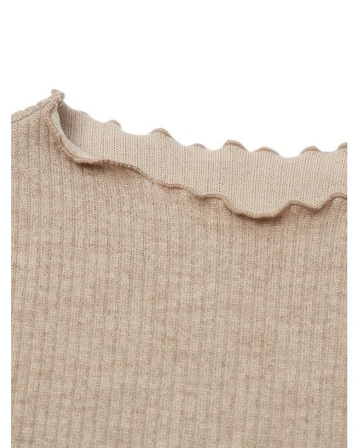 GOELIA Natural Slim Pinafore Dress And Faux Mink Vest Two-Piece Set With Belt