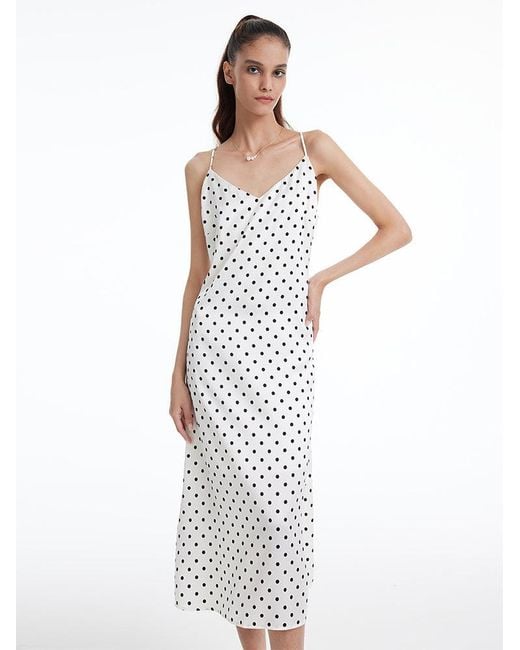 Allegra K Women's Lemon Print Mini Dress – Spaghetti Strap, Polka Dots, Ruffle Hem, Sleeveless Summer Dress