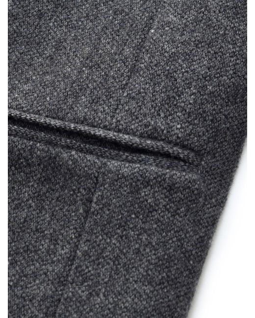 GOELIA Black 100% Washable Wool Notched Collar Blazer