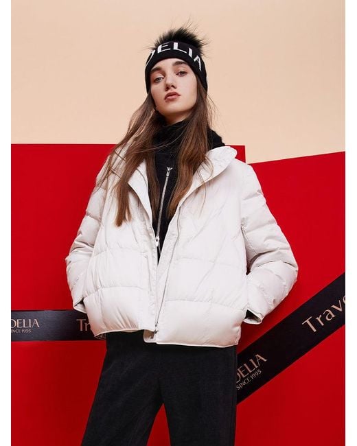 GOELIA Blue Stand Collar Goose Down Jacket
