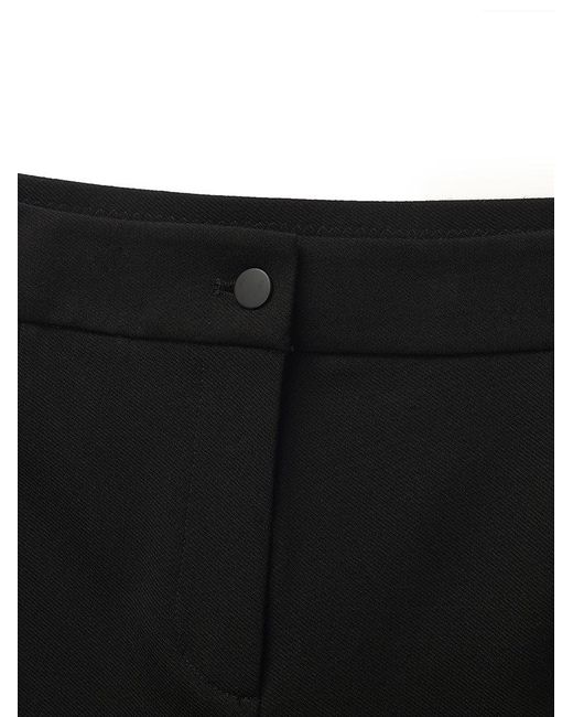 GOELIA Black Slim Micro-Flared Pants