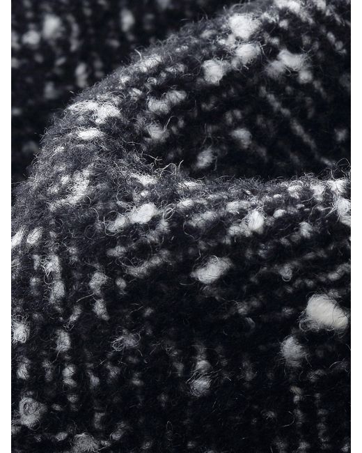 GOELIA Black Wool Blend Oversized Coat