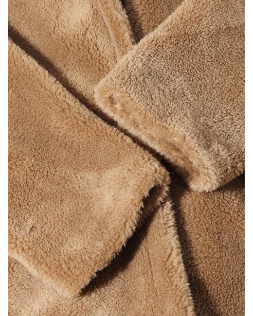 GOELIA Brown Lamb Wool Oversized Teddy Coat