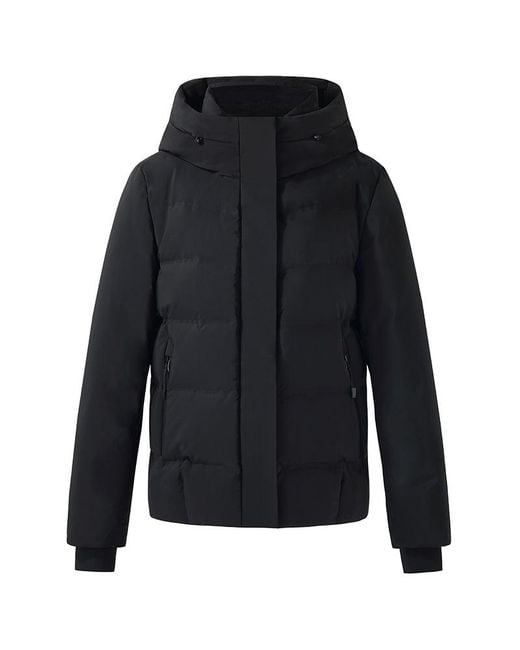GOELIA Blue Drawstring Hooded Goose Down Jacket