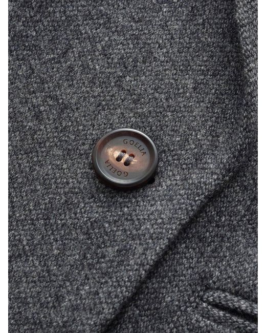 GOELIA Black 100% Washable Wool Notched Collar Blazer