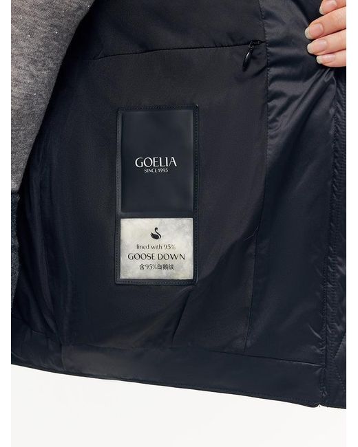 GOELIA Blue Stand Collar Goose Down Jacket