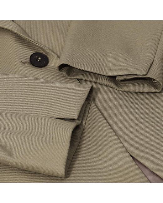 GOELIA Natural Worsted Wool One Button Blazer