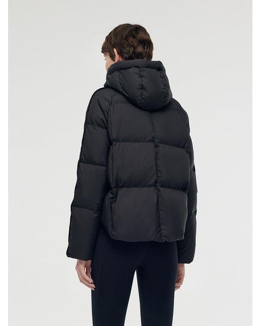 GOELIA Blue Hooded Goose Down Jacket